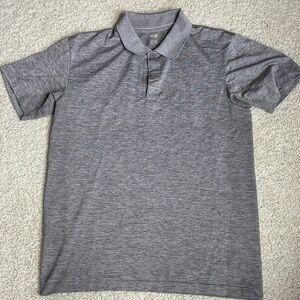 Uniqlo Heather Gray Polo Shirt